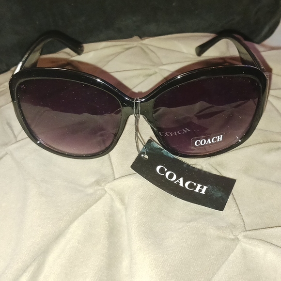 COACH Thompson Black/silver Sunglasses - Picture 1 of 3